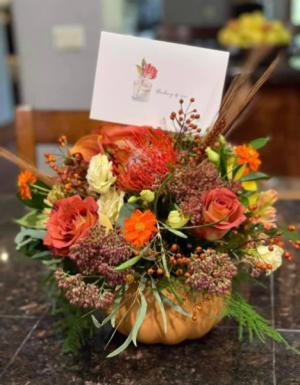 Fall Pumpkin Design  Floral Design 