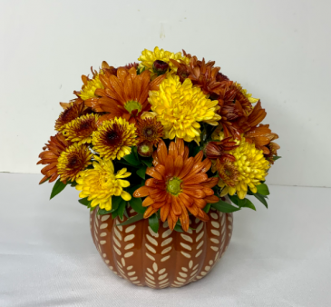 Fall Pumpkin  Floral Arrangement  in Marion, AR | SOMETHING PRETTY TOO FLOWERS AT MARION