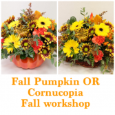 Fall Pumpkin OR Cornucopia Oct. 3rd Workshops book online