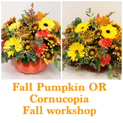 Fall Pumpkin OR Cornucopia Oct. 3rd Workshops book online