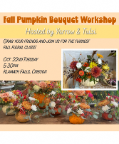 !!SOLD OUT!! Fall Pumpkins Bouquet Workshop Fresh pumpkin 