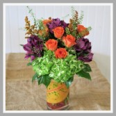 Fall Rosey Posey Fall Vase