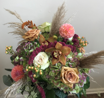 Fall Sensation Vase Arrangement in Northport, NY | Hengstenberg's Florist