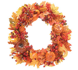 Fall Silk 24" Wreath Home Decor in Whitesboro, NY | KOWALSKI FLOWERS INC. Fall Silk 24" Wreath Home Decor in Whitesboro, NY | KOWALSKI FLOWERS INC.