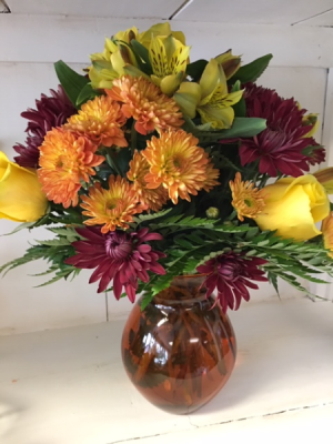 Fall Small Vase Arrangement 