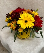 Fall Smile Bowl Arrangement