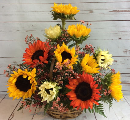 Fall Sunflower Basket 