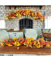 Fall Sunflower Garland Silk