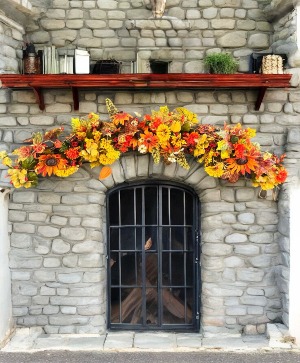 Fall Sunflower Garland Silk