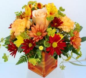  An Orange Sunset Fresh flower arrangement