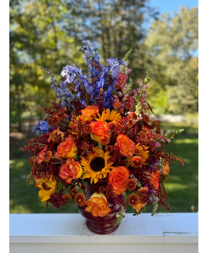 Fall Sympathy Large Urn Arrangement Flower Arrangement