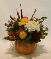 Fall-tastic! Ceramic Pumpkin Arrangement