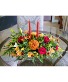 Fall Thanksgiving centerpiece with Roses and Mums  Arrangement