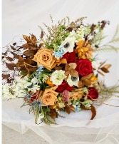 Fall themed bridal bouquet wedding bouquet