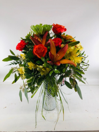 Fall Tin Vase Arrangement Vase Arrangement