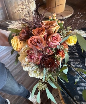 Fall Tones Bridesmaid Bouquet