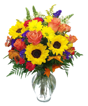 Fall Treasures Vase Arrangement