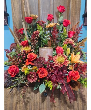Fall Urn  Custom Fresh