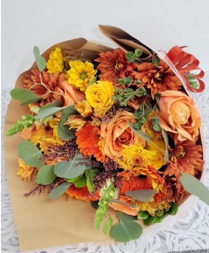 Fall wrapped bouquet  Any occasion 