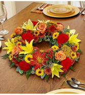 Fall Wreath Centerpiece
