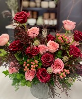 Falling in Love Blossom + Birch Signature Rose Arrangement