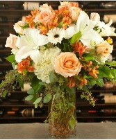 Falls Bountiful Dozen Roses Fall floral arrangement 