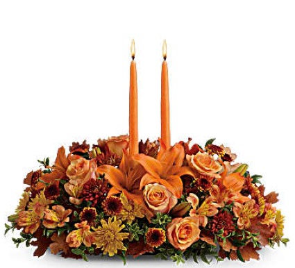Family Gathering Thanksgiving center piece