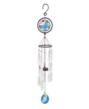 Family Stained Glass Butterfly Chime Wind Chimes