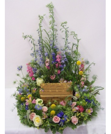Farewell Garden Design Urn not included  in Presque Isle, ME | COOK FLORIST, INC.