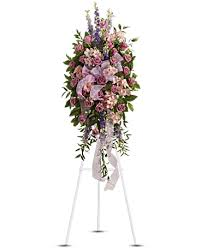 FAREWELL STANDING SPRAY STANDING FUNERAL PC ON A 6' STAND