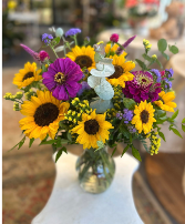 Farm Cut Blooms Vase Arrangement 