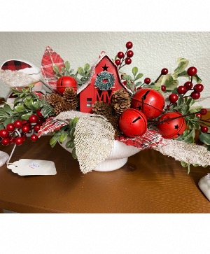 Farm house Christmas  Silk arrangement 