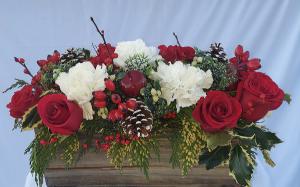 Farmers Christmas Holiday Floral Arrangement