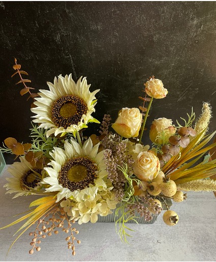 Farmhouse Chic Silk Design Silk flower arrangement