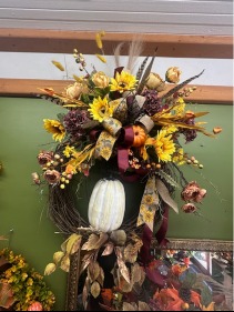 farmhouse fall door wreath fall decor