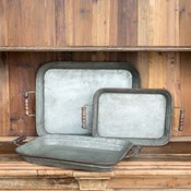 Farmhouse Metal Trays, Set of 3 Gifts