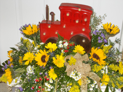 Farming with farmal tractors casket spray