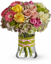 Fashionista Blooms vased arrangement