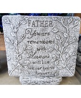 father plaque with stand 