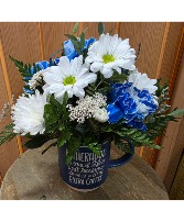 Fatherhood COFFEE MUG AND FLOWERS 