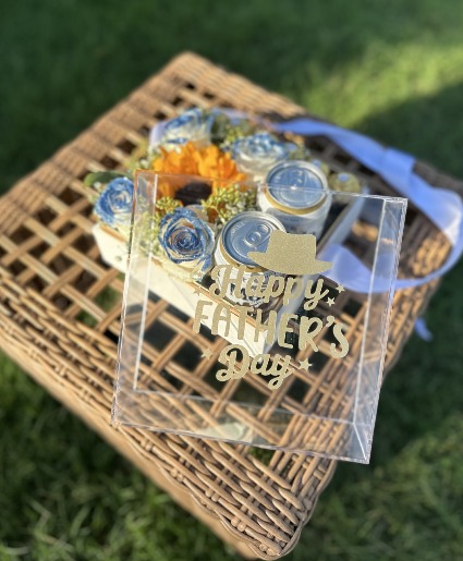 Fathers day Beer Box Cut Flowers