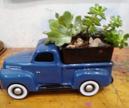 Father's Day FORD Truck Ford Truck with Succulents