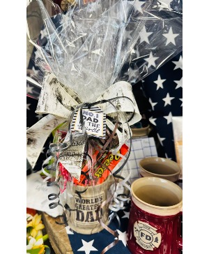 Father's Day Mug with snacks 