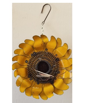 Fathers Day Sunflower Metal Birdhouse