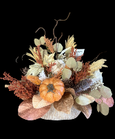 FAUX MIXED FALL LEAF ARRANGEMENT- DECOR  SILK ARRANGEMENT