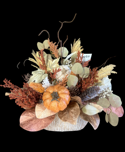 FAUX MIXED FALL LEAF ARRANGEMENT- DECOR SILK ARRANGEMENT