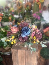 faux silk hydrnageas fall decor