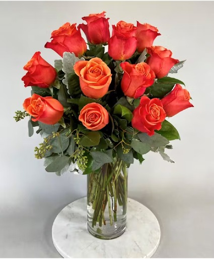 Favorite Swifty Orange Rose Arrangement 