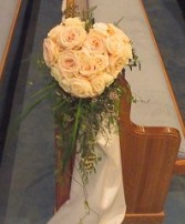 ROSE PEW MARKER Wedding Ceremony Flowers