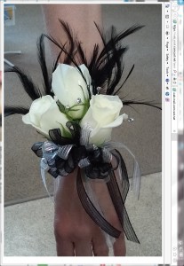 feather corsage